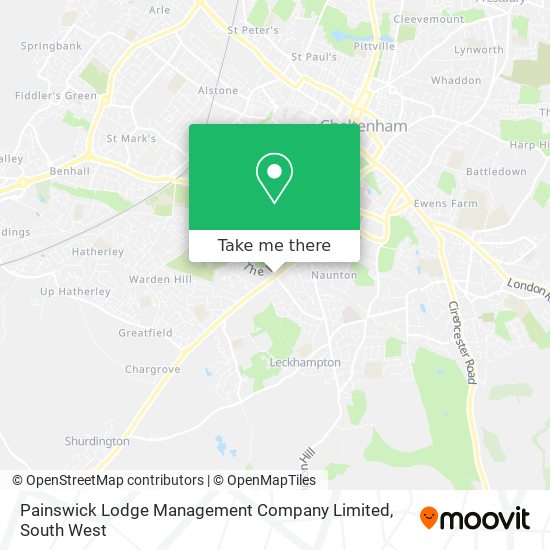 Painswick Lodge Management Company Limited map