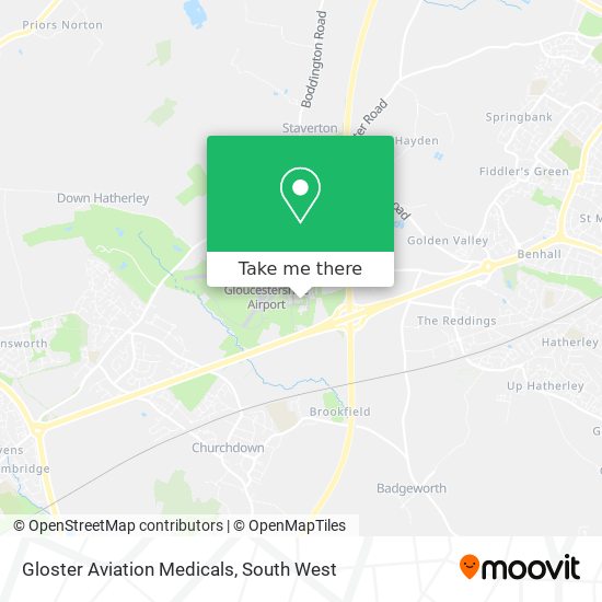 Gloster Aviation Medicals map