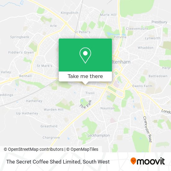 The Secret Coffee Shed Limited map