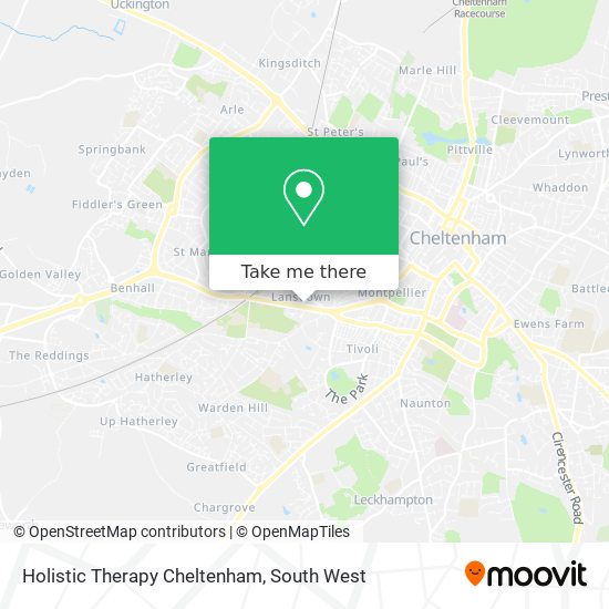 Holistic Therapy Cheltenham map