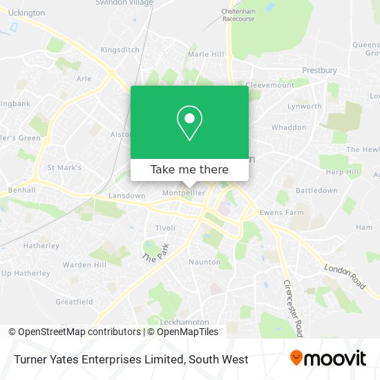 Turner Yates Enterprises Limited map