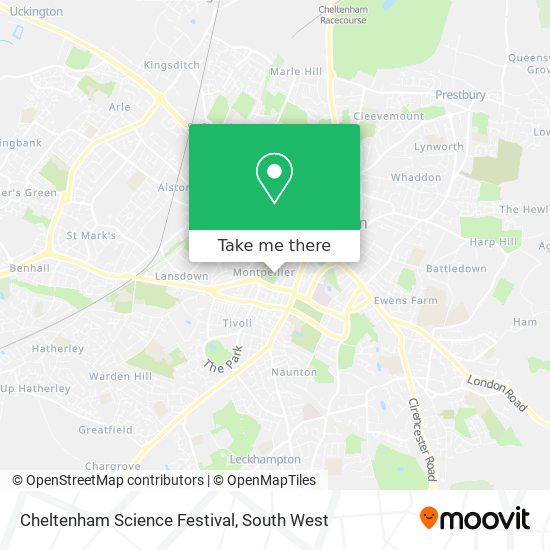 Cheltenham Science Festival map
