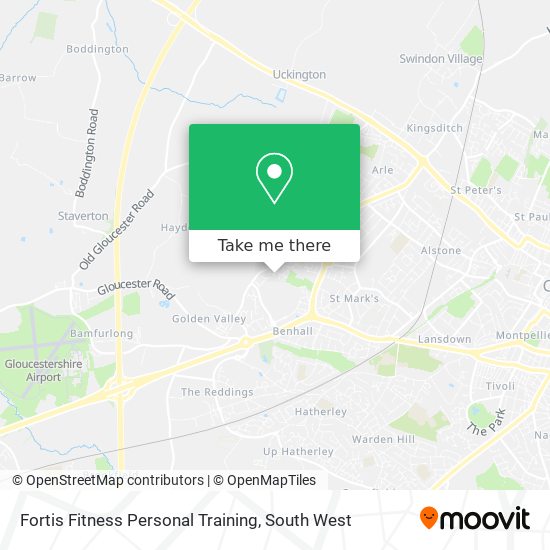 Fortis Fitness Personal Training map