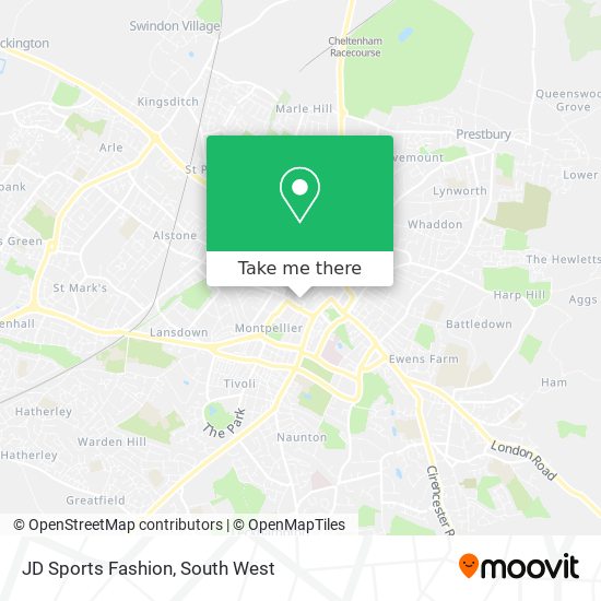 JD Sports Fashion map