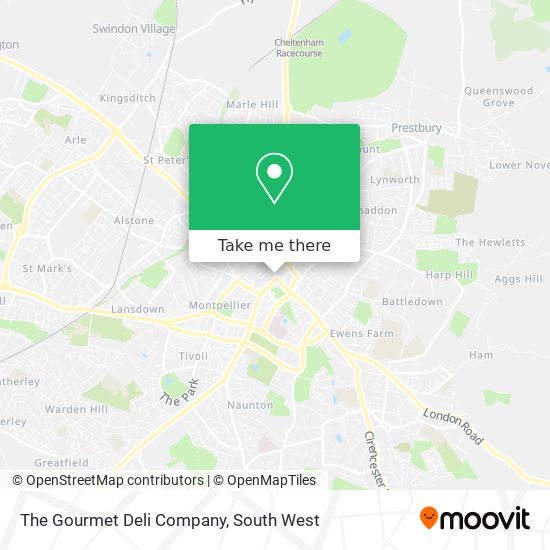 The Gourmet Deli Company map