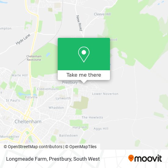 Longmeade Farm, Prestbury map