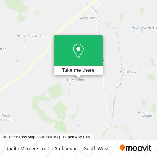 Judith Mercer - Tropic Ambassador map