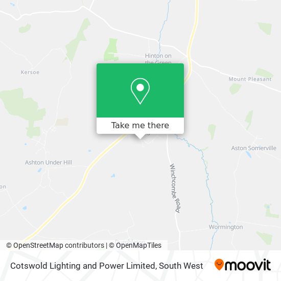 Cotswold Lighting and Power Limited map