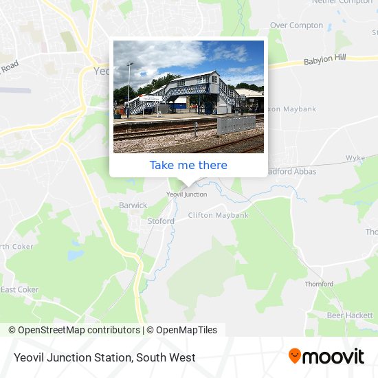Yeovil Junction Station map