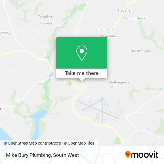 Mike Bury Plumbing map
