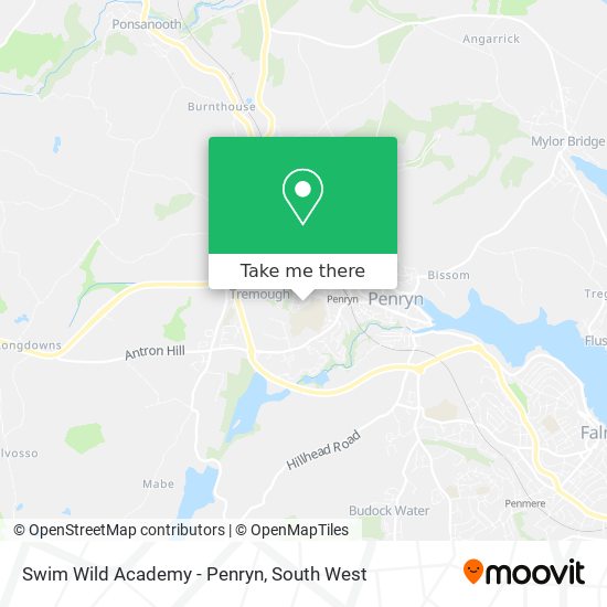 Swim Wild Academy - Penryn map