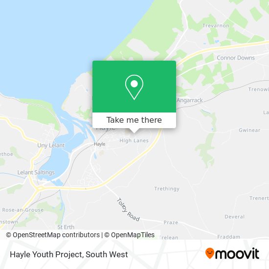 Hayle Youth Project map