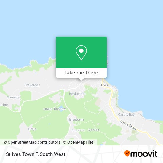 St Ives Town F map