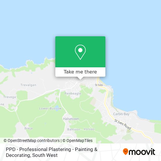 PPD - Professional Plastering - Painting & Decorating map