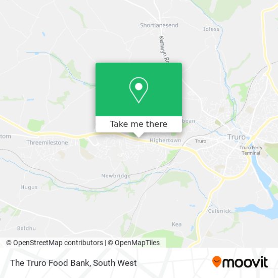 The Truro Food Bank map