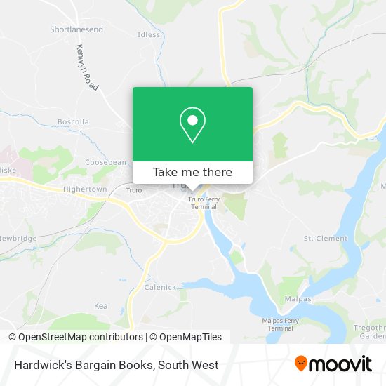 Hardwick's Bargain Books map