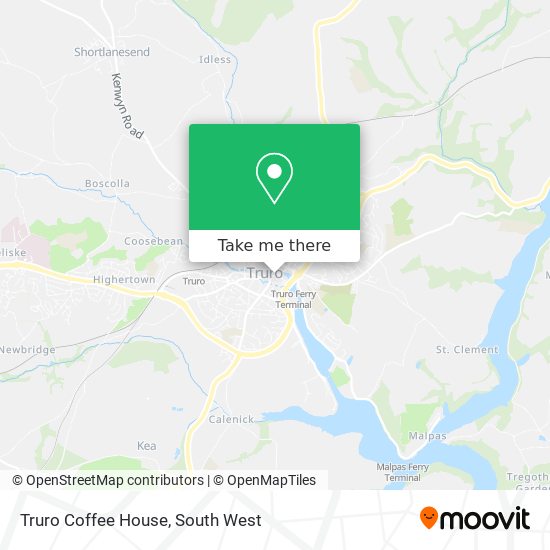 Truro Coffee House map