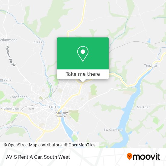 AVIS Rent A Car map