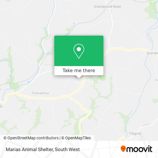 How to get to Marias Animal Shelter in Cornwall by Bus?