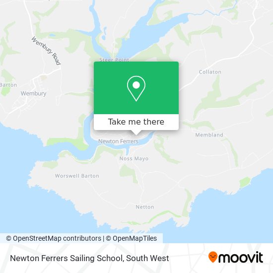 Newton Ferrers Sailing School map