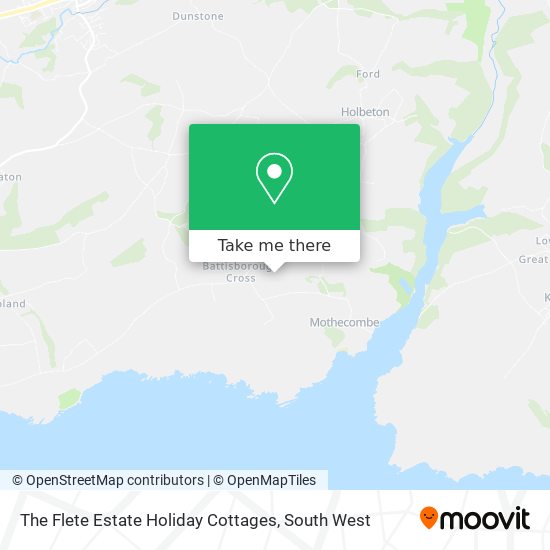 The Flete Estate Holiday Cottages map