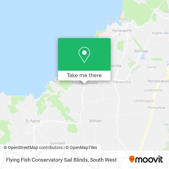 Flying Fish Conservatory Sail Blinds map