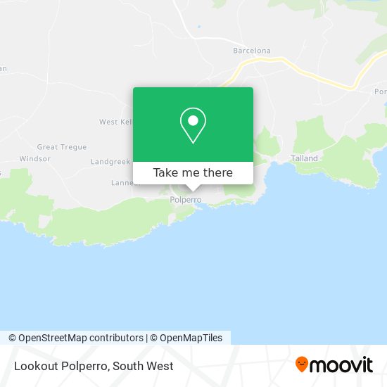 Lookout Polperro map