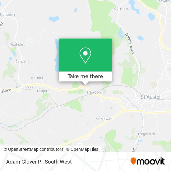 Adam Glover Pl map