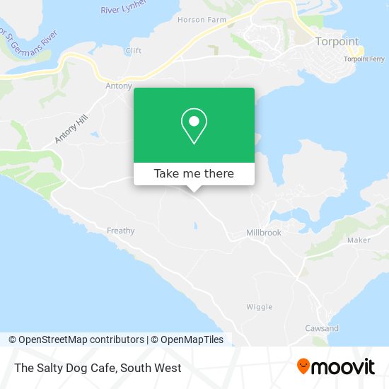 The Salty Dog Cafe map