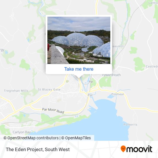 The Eden Project map