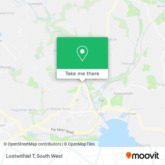 Lostwithiel T map