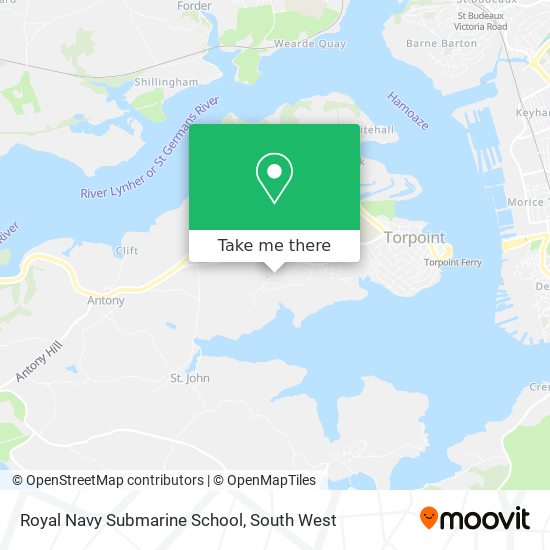 Royal Navy Submarine School map