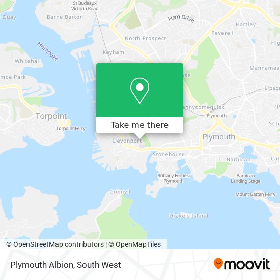 Plymouth Albion map