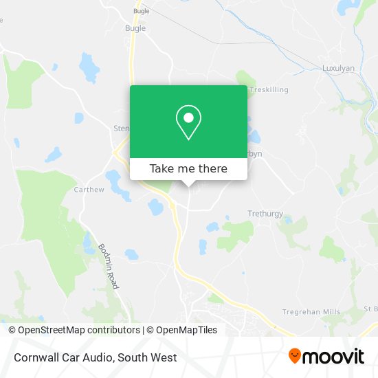 Cornwall Car Audio map