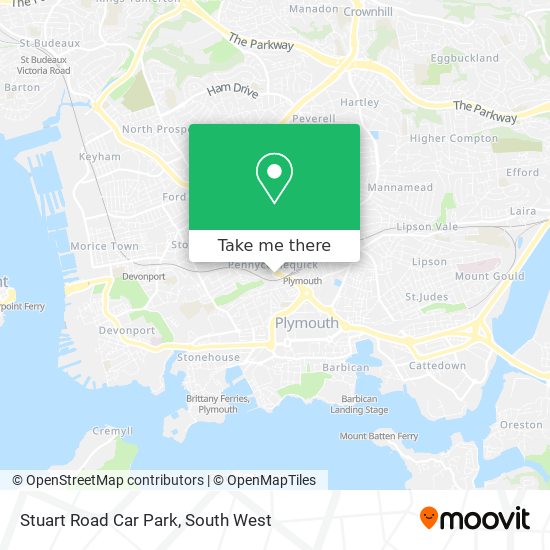 Stuart Road Car Park map