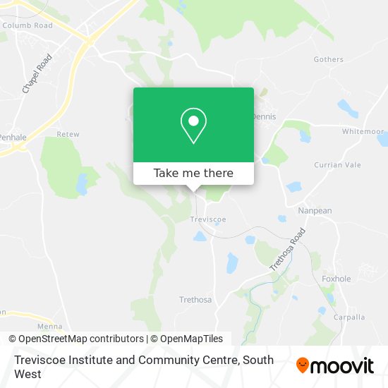 Treviscoe Institute and Community Centre map