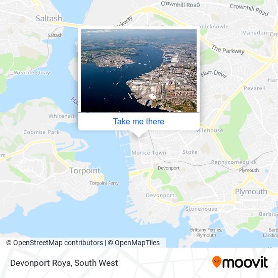 Devonport Roya map