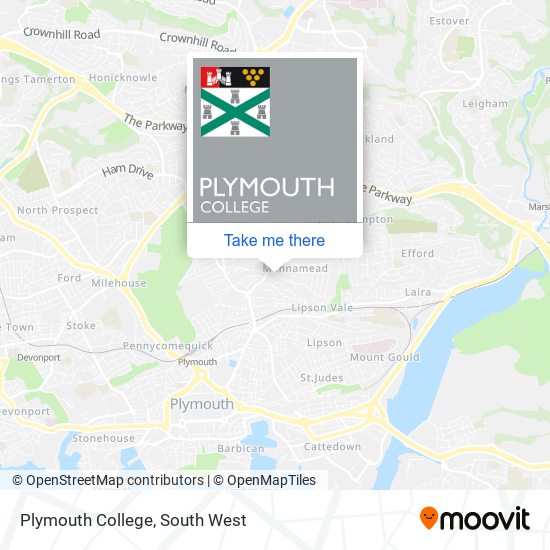 Plymouth College map
