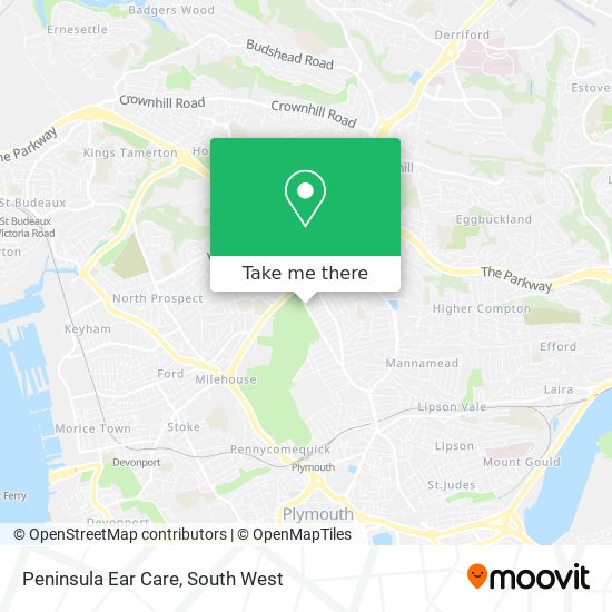 Peninsula Ear Care map