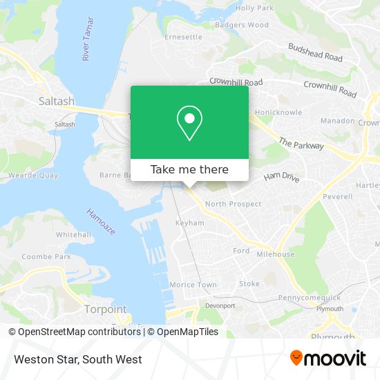 Weston Star map