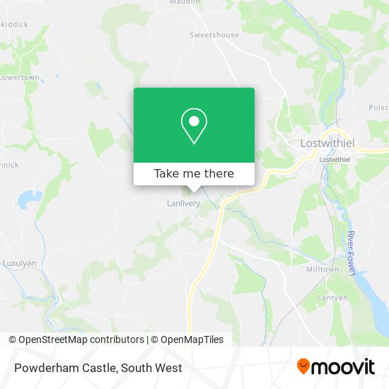 Powderham Castle map