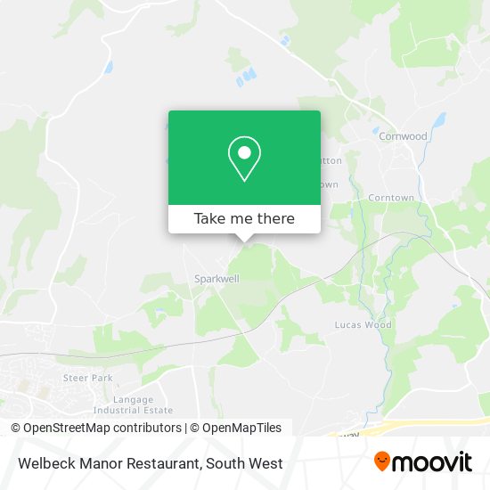 Welbeck Manor Restaurant map