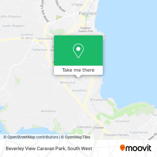 Beverley View Caravan Park map