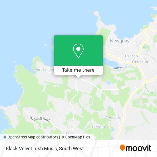Black Velvet Irish Music map