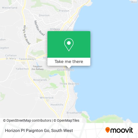 Horizon PI Paignton Go map