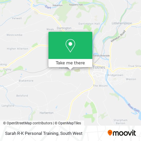 Sarah R-K Personal Training map