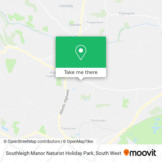 Southleigh Manor Naturist Holiday Park map