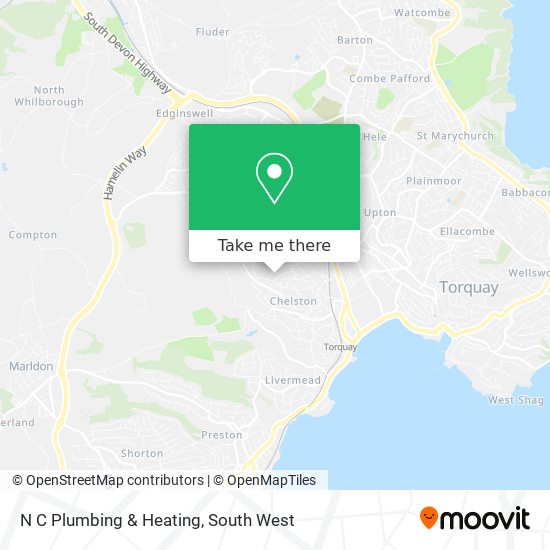 N C Plumbing & Heating map