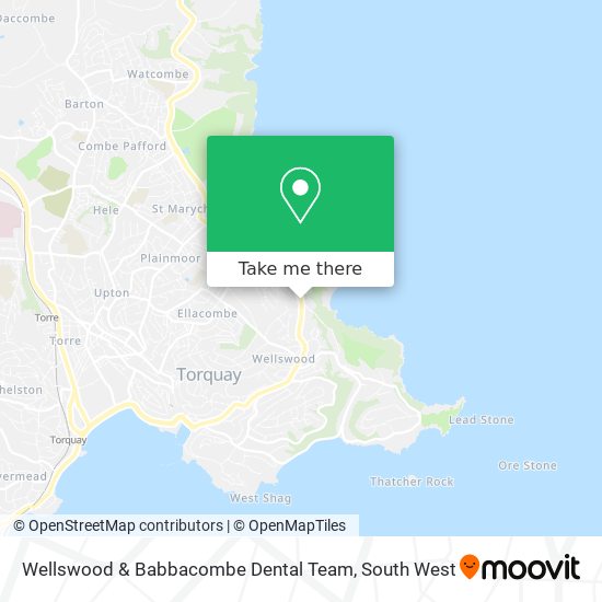Wellswood & Babbacombe Dental Team map
