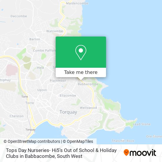 Tops Day Nurseries- Hi5's Out of School & Holiday Clubs in Babbacombe map